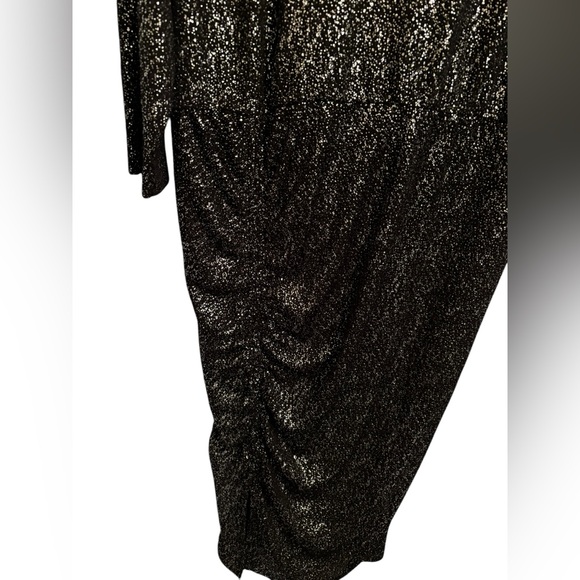 Lane Bryant black silver glitter dress 22/24 - Picture 2 of 6